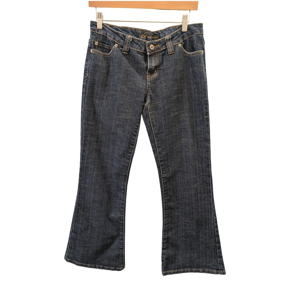 Vintage Y2K Wet Seal Jeans Bootcut Low Rise Dark Wash Denim Grunge Casual Indie